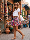 Adidas Women's Originals Multi Color Farm Skirt, Size Small