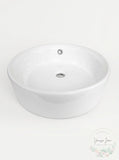 Eago EAGO 15.75-in White Round Counter Top Vessel Sink BA129