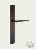 Emtek Multipoint Non-Keyed Fixed Handle 2x10 Trim Set with Poseidon Levers