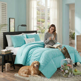 Mi-Zone Miramar Duvet Cover Set, King/ California King, Blue
