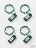 UltraLED Battery Operated 42-Inch White Twinkle Light String, Lot of 4