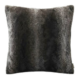 Madison Park Zuri Faux Fur Throw Pillows for Couch Bed, 20x20, Chocolate