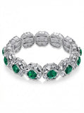 Charter Club Crystal and Stone Stretch Bracelet