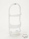 Glacier Bay Over-the-Shower Caddy in Frosted Clear