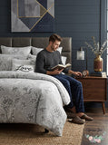 Charter Club Damask Designs Flower Cotton 300-Thread Count 3-PC Damask Designs