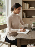 Jm Collection Petite Turtleneck Top, Pointe Pink Size XL