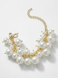 Thalia Sodi Gold-Tone Shaky Imitation Pearl Link Bracelet