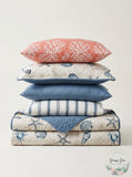 Madison Park Nantucket Coastal Quilted Coverlet Set, King, Blue