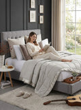 Madison Park Windom Down Alternative Blanket, Microfiber with 3M Scotchgard King