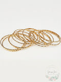 Style and Co Gold-Tone 15-PC. Set Woven and Textured Bangle Bracelets