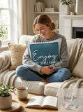 Lacourte Enjoy the Little Things Pillow – 20X20 Teal