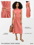 Derek Lam 10 Crosby Alba Keyhole MIDI Dress, Size 8