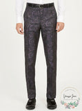 Tallia Orange Mens Slim-Fit Snakeskin-Print Pants, 33x30