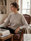 T Tahari Long Sleeve Mock Neck Sweater, Size Small