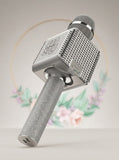 Tzumi PopSolo Bling - Rechargeable Bluetooth Karaoke Microphone and Voice Mixer