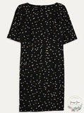Alfani Printed Sheath Dress Color Pop Dot, Size 14