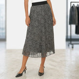 Alfani Pleated Metallic MIDI Skirt, Size XXL