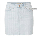 Vanilla Star Juniors Striped Denim Mini Skirt Size 15
