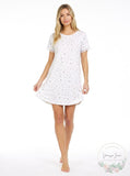 Flora by Flora Nikrooz Maura Ribbed Sleep T-Shirt Nightgown, Size Medium