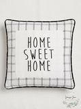 Lacourte Home Sweet Home 20X20 Square Decorative Pillow – White