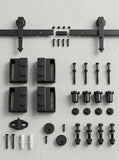 Everbilt 72 in. Stainless Steel Strap Sliding Barn Door Track and Hardware Kit