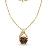 Charter Club Crystal Pendant Necklace in 18K Rose Gold Plate