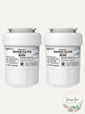 AmazonBasics Replacement GE MWF Refrigerator Water Filter Cartridge - Pack of 2