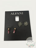 Alfani 2-PC. Set Stud and Drop Earrings: Silver-Tone