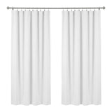 Eclipse White Woven Blackout Thermaliner Panel 54x92