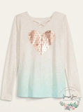 Epic Threads Big Girls Ombre Heart T-Shirt, XL (16)