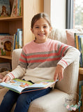 Epic Threads  Girls Striped Chenille Sweater, Size Small