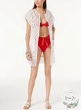 Steve Madden Out-Of-Town Mesh Kimono & Cover-Up, One Size