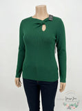 I.n.c. Women's Plus Size Twist-Front Long-Sleeve Sweater Size 2X