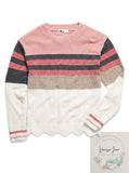 Epic Threads  Girls Striped Chenille Sweater, Size Small
