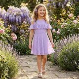 Epic Threads Toddler Girls Floral Lace Dress, Purple, Size 3T
