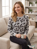Planet Gold Juniors Animal-Print Sweater