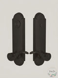 Emtek 5368-US10B Oil Rubbed Bronze Annapolis 2-Point Dummy Lockset