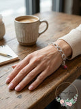 Linked Jewelry Add a Little Luck Double Link Bracelet/Silver