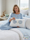 Harbor House Crystal Beach 12″ x 20″ Embroidered Oblong Decorative Pillow