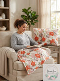 Infinity Home 3 PC Family Story Decorative Pillows and Throw Set