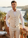 INC International Concepts Men's Linen Blend Vest, Size XS