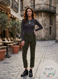 Levis Womens Limited 724 Printed Cropped Straight-Leg Jeans