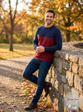 Club Room Mens Color Block Sweatshirt