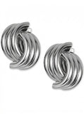 Charter Club Silver-Tone Triple-Ring Drop Earrings
