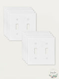Enerlites Poly Carbonate Thermoplastic Wall Plate 2-Gang Toggle/10 Pack