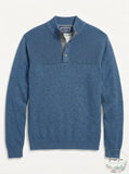 Club Room Mens Ribbed Four-Button Sweater, Size Large