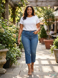 Seven7 Jeans Trendy Plus Size Patch-Pocket Bootcut Jeans