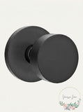 Emtek Concealed Fastener Passage Set with Disk Rosette and Round Knobs