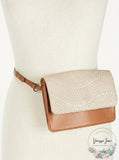 INC International Concepts Smooth & Python-Embossed Fanny Pack