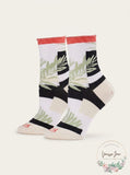 Hue Womens Floral Crew Socks